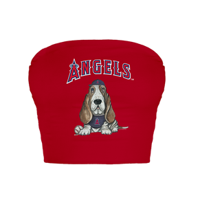 Los Angeles Angels Puddy Crop Tube Top