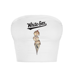Chicago White Sox Triple Scoop Crop Tube Top