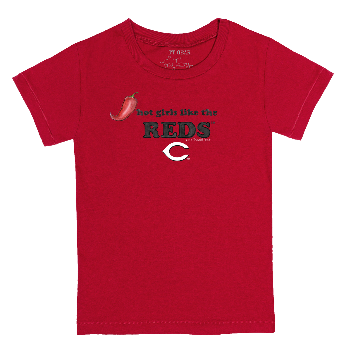 Cincinnati Reds Hot Girls Women's Baby Tee Shirt