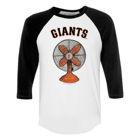 San Francisco Giants Fan 3/4 Black Sleeve Raglan