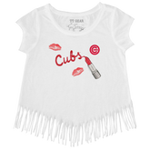 Chicago Cubs Lipstick Fringe Tee - Tiny Turnip