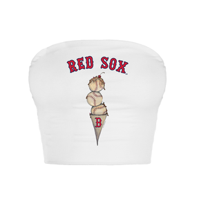 Boston Red Sox Triple Scoop Crop Tube Top