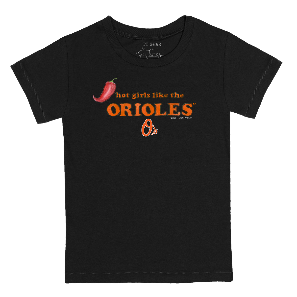 Baltimore Orioles Hot Girls Women's Baby Tee Shirt