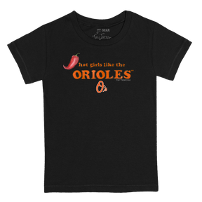 Baltimore Orioles Hot Girls Women's Baby Tee Shirt