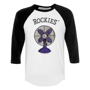 Colorado Rockies Fan 3/4 Black Sleeve Raglan