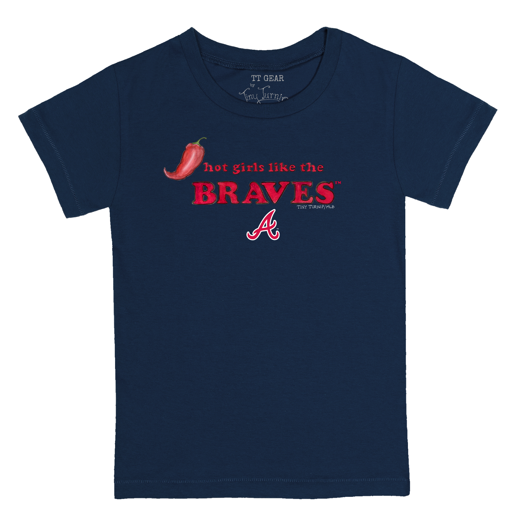 Atlanta Braves Hot Girls Women's Baby Tee Shirt