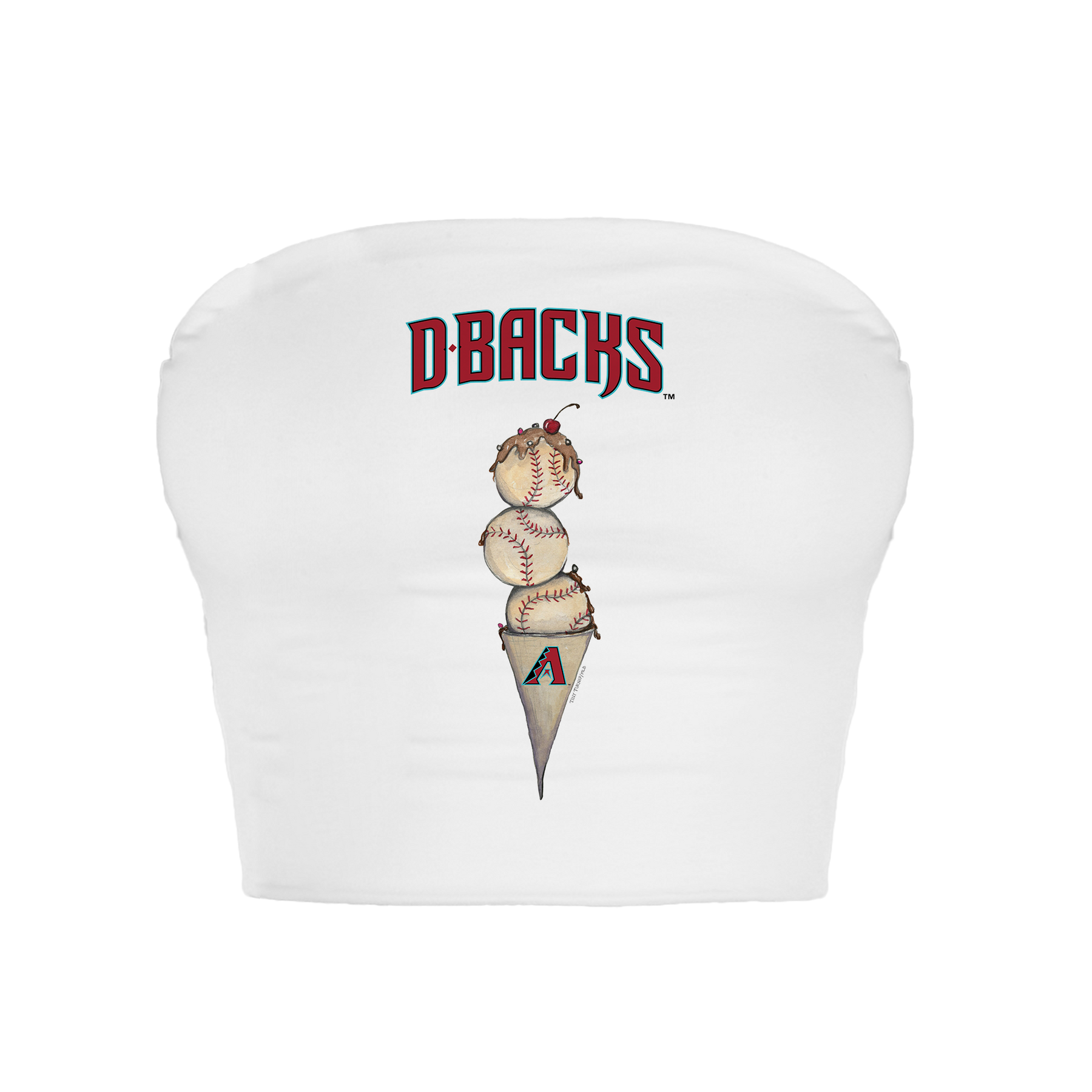 Arizona Diamondbacks Triple Scoop Crop Tube Top