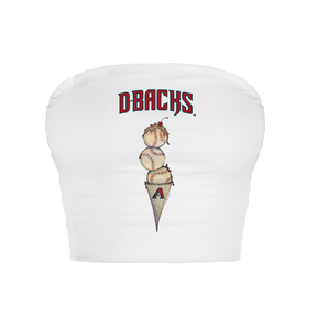 Arizona Diamondbacks Triple Scoop Crop Tube Top