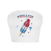 Philadelphia Phillies Rocket Pop Crop Tube Top