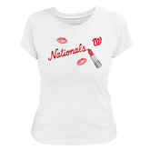 Washington Nationals Lipstick Women's Tee Shirt - Tiny Turnip