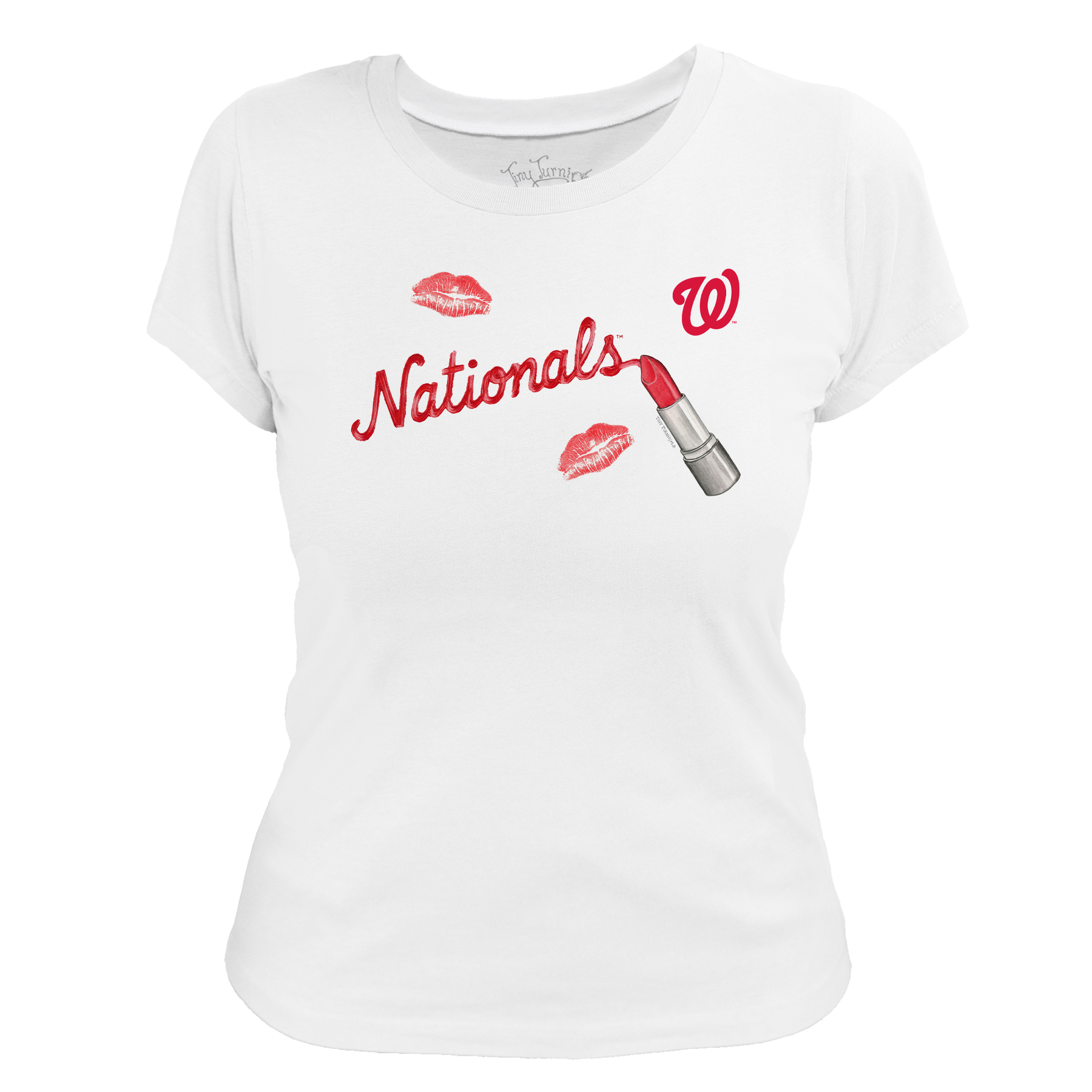 Washington Nationals Lipstick Women's Tee Shirt - Tiny Turnip