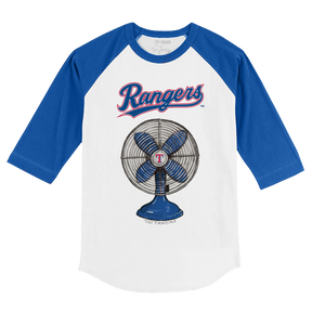 Texas Rangers Fan 3/4 Royal Blue Sleeve Raglan