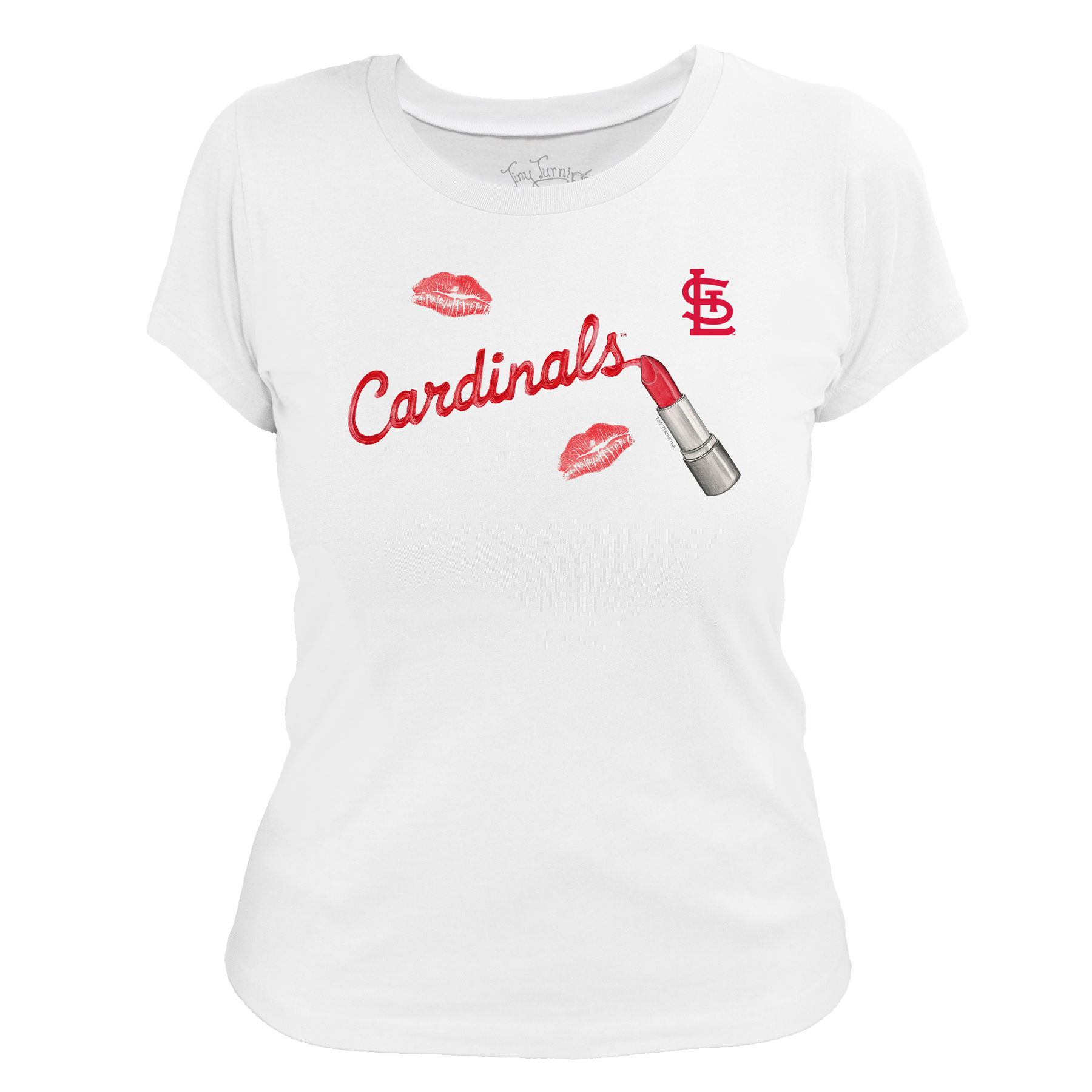 St. Louis Cardinals Lipstick Women's Tee Shirt - Tiny Turnip