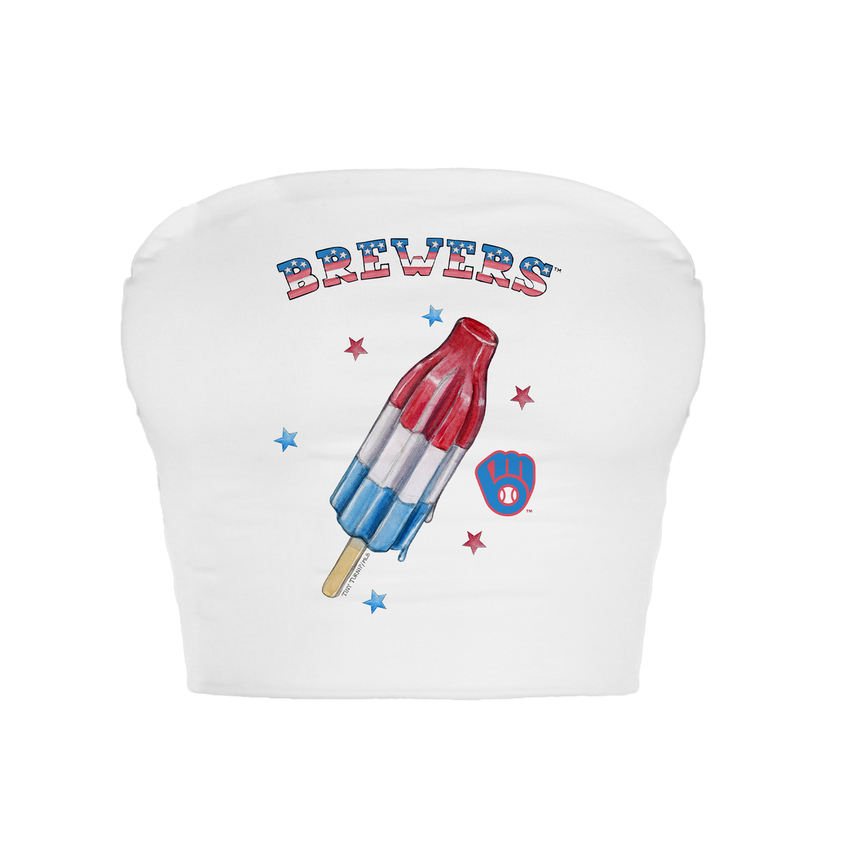 Milwaukee Brewers Rocket Pop Crop Tube Top
