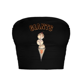 San Francisco Giants Triple Scoop Crop Tube Top