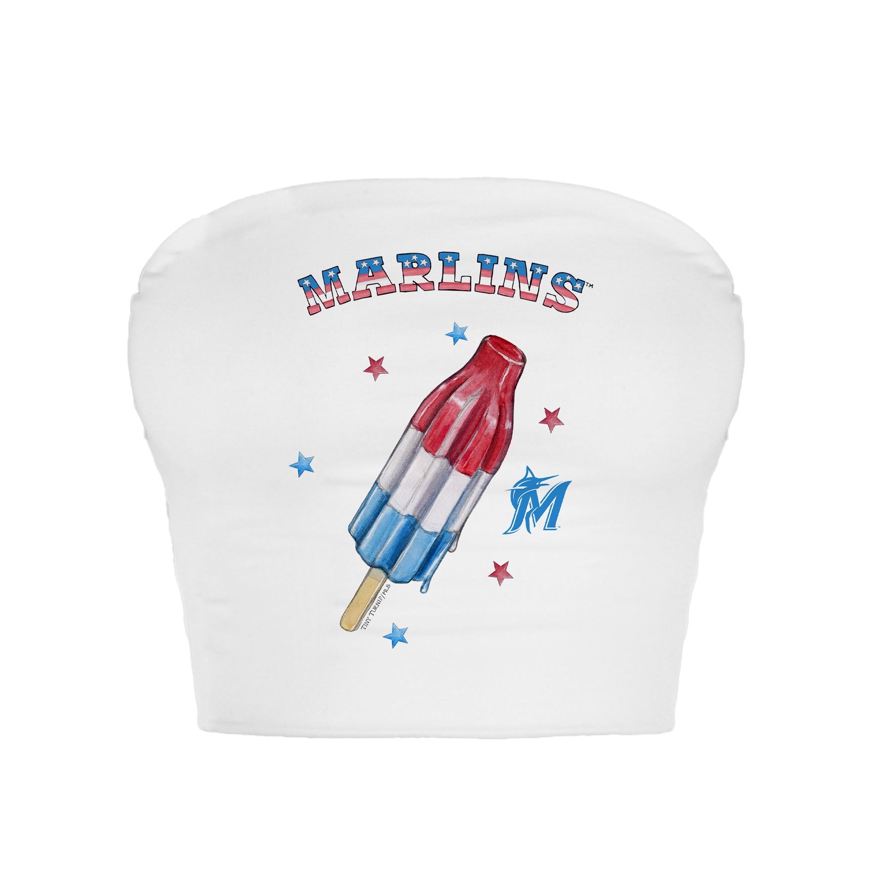 Miami Marlins Rocket Pop Crop Tube Top
