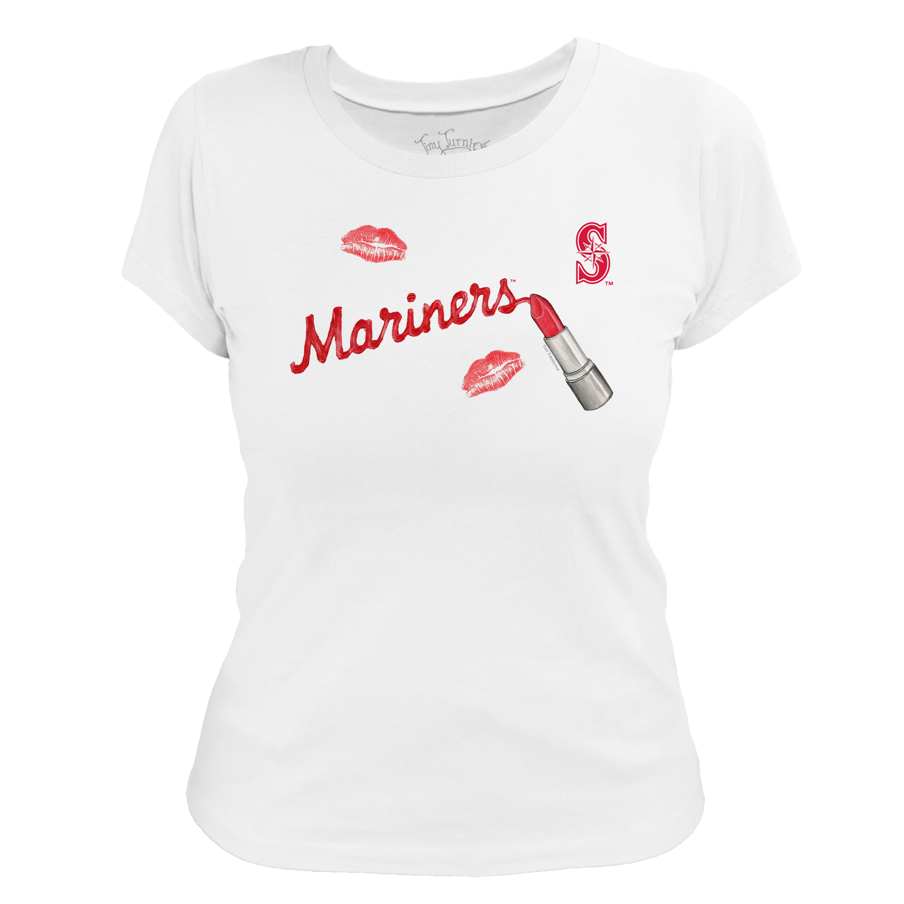 Seattle Mariners Lipstick Women's Tee Shirt - Tiny Turnip