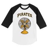 Pittsburgh Pirates Fan 3/4 Black Sleeve Raglan