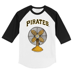 Pittsburgh Pirates Fan 3/4 Black Sleeve Raglan