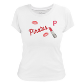 Pittsburgh Pirates Lipstick Women's Tee Shirt - Tiny Turnip