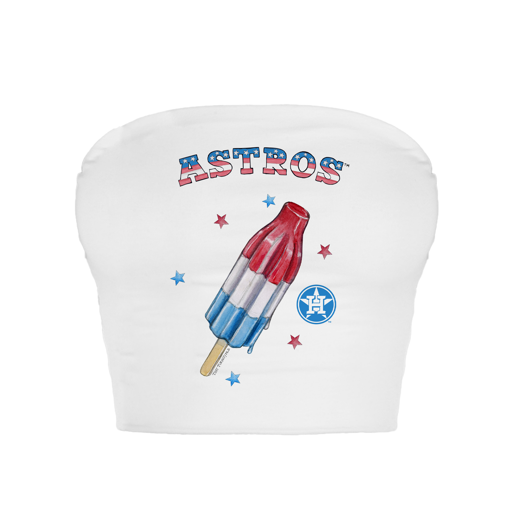 Houston Astros Rocket Pop Crop Tube Top