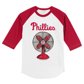 Philadelphia Phillies Fan 3/4 Red Sleeve Raglan