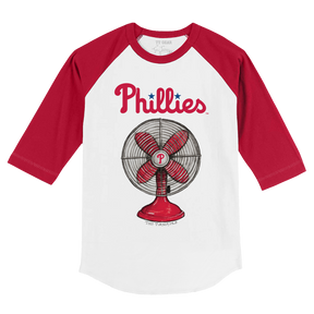 Philadelphia Phillies Fan 3/4 Red Sleeve Raglan