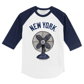New York Yankees Fan 3/4 Navy Blue Sleeve Raglan