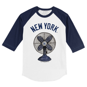 New York Yankees Fan 3/4 Navy Blue Sleeve Raglan