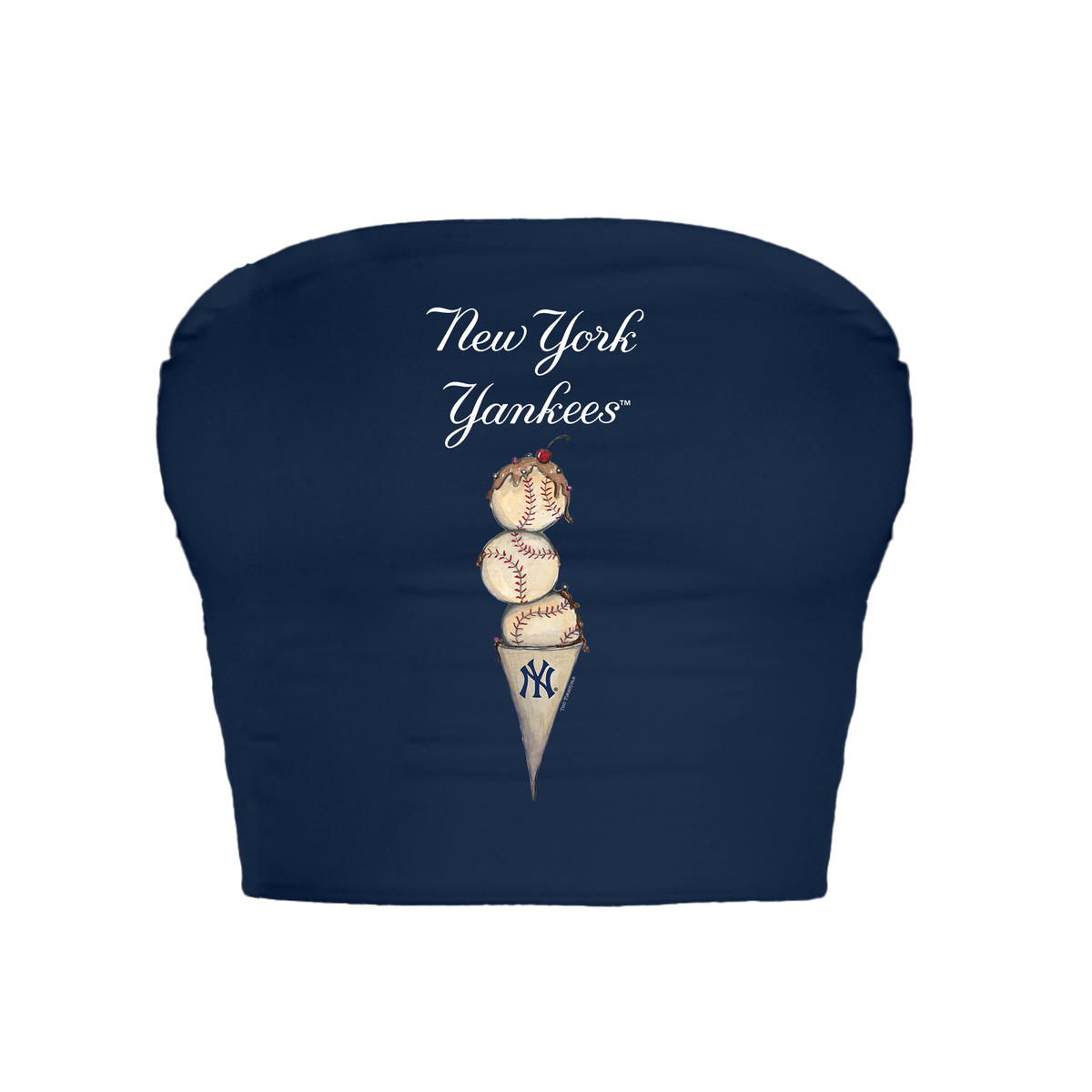 New York Yankees Triple Scoop Crop Tube Top
