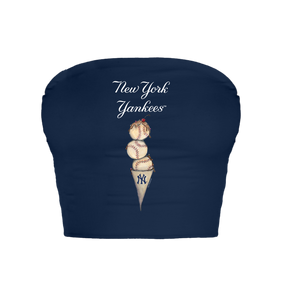 New York Yankees Triple Scoop Crop Tube Top