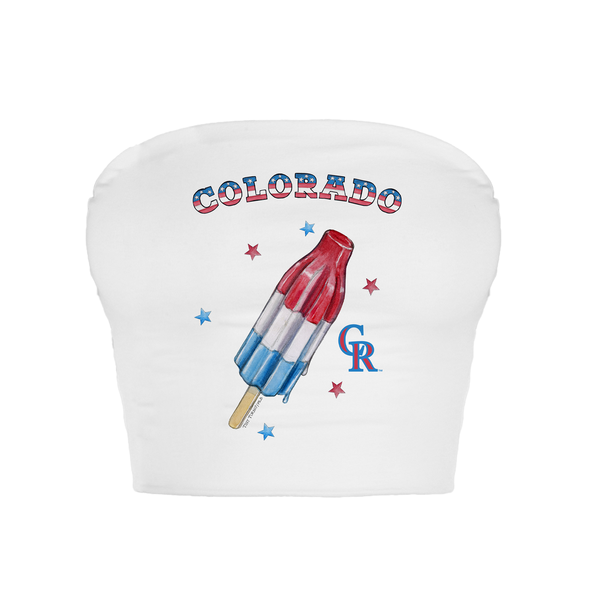 Colorado Rockies Rocket Pop Crop Tube Top