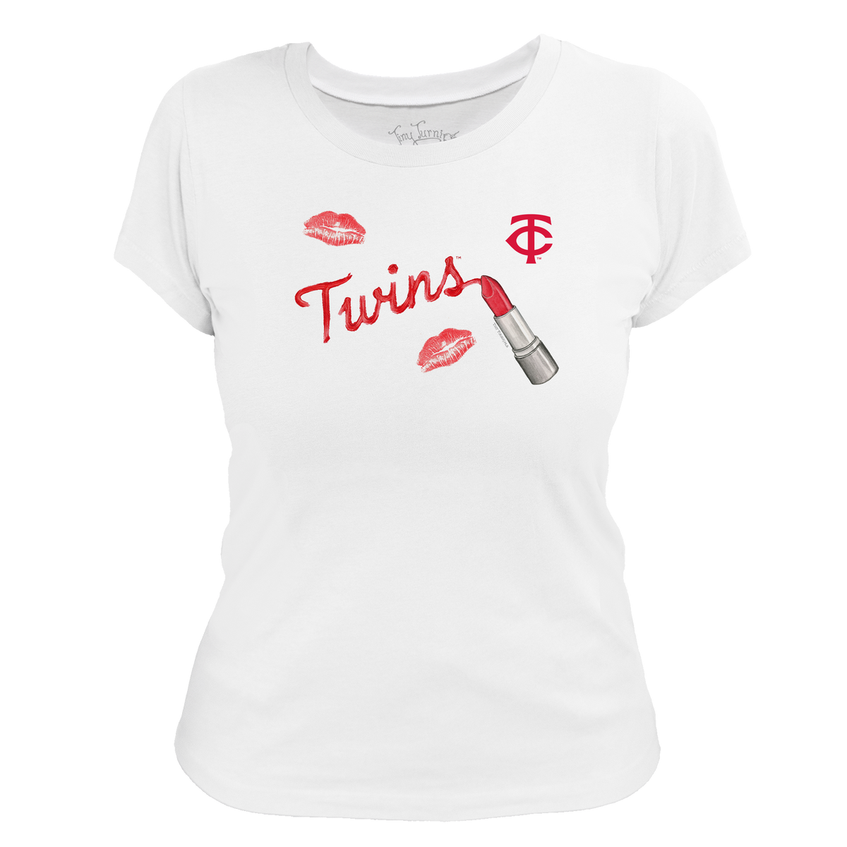 Minnesota Twins Lipstick Women's Tee Shirt - Tiny Turnip