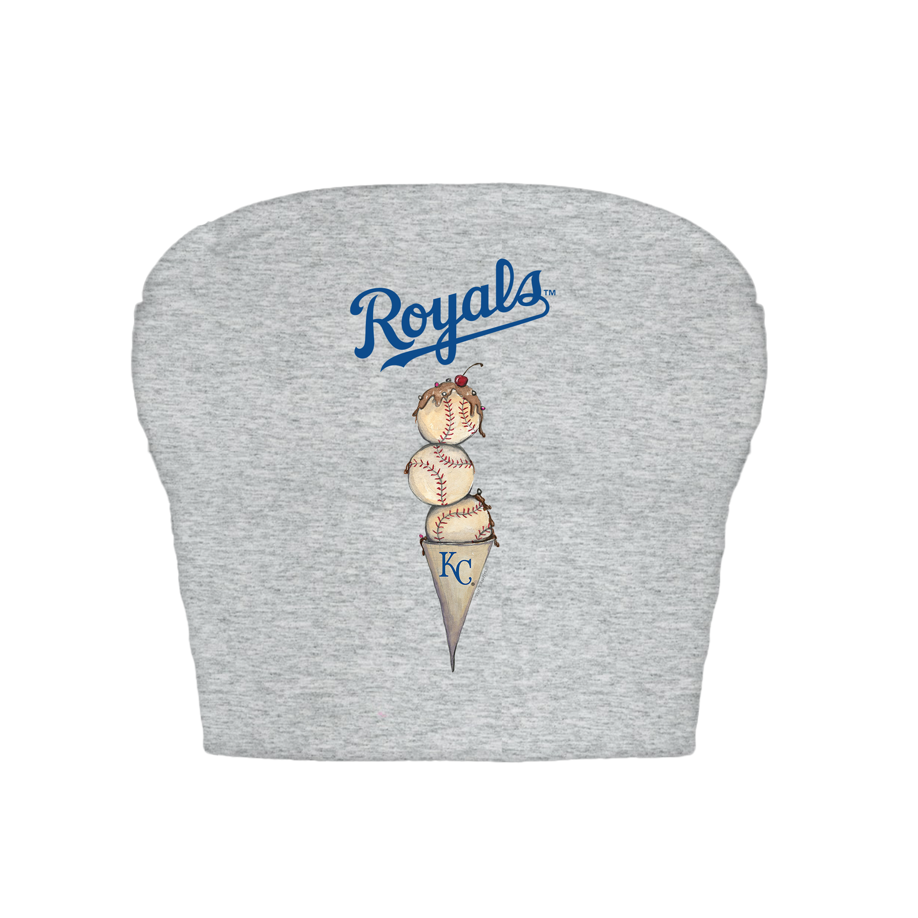 Kansas City Royals Triple Scoop Crop Tube Top