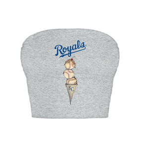 Kansas City Royals Triple Scoop Crop Tube Top