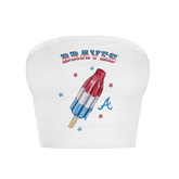 Atlanta Braves Rocket Pop Crop Tube Top