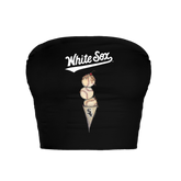Chicago White Sox Triple Scoop Crop Tube Top