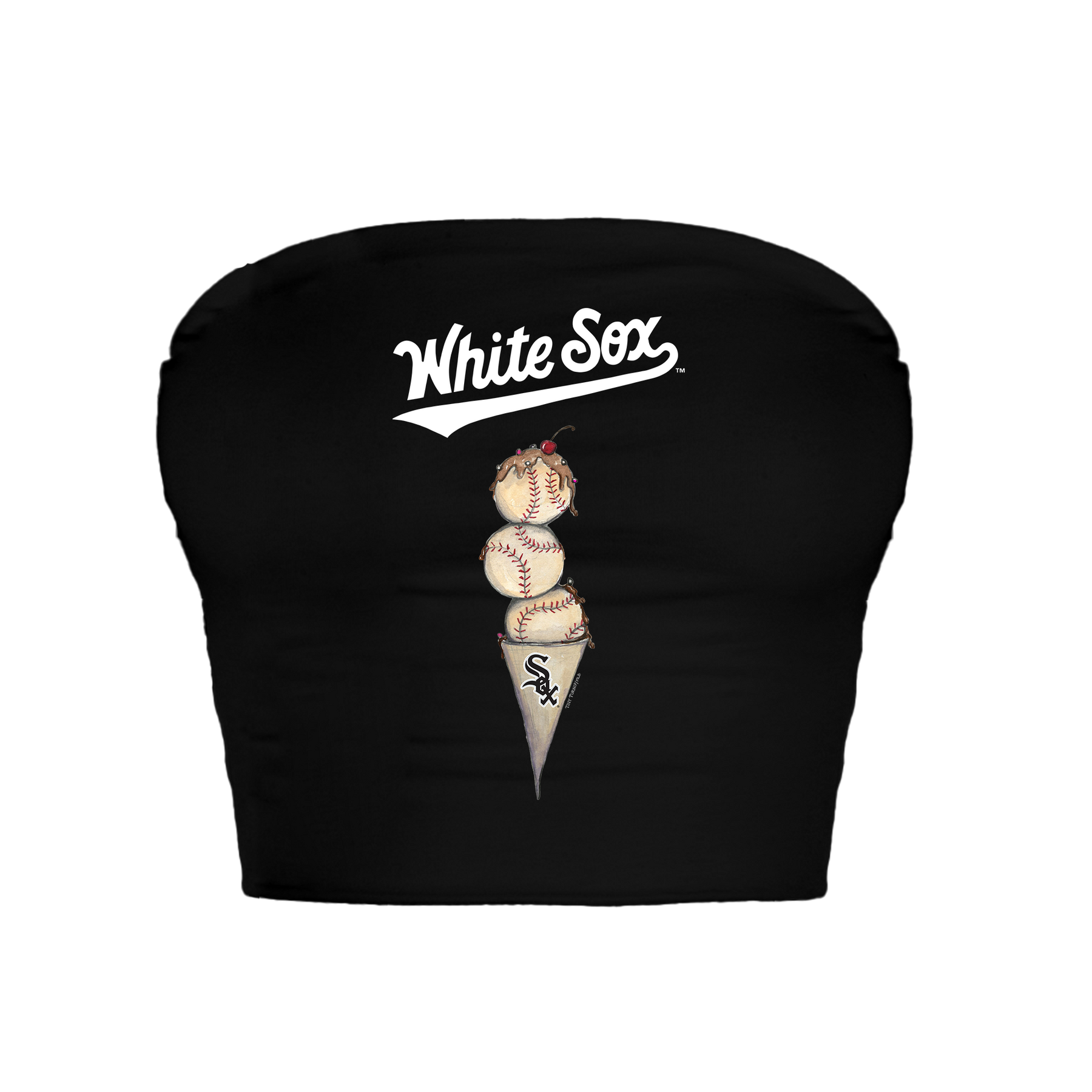 Chicago White Sox Triple Scoop Crop Tube Top