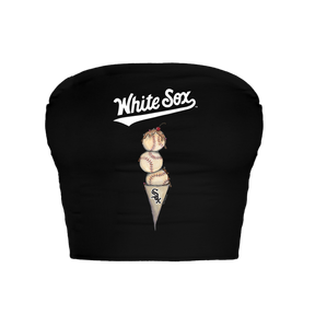 Chicago White Sox Triple Scoop Crop Tube Top