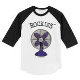 Colorado Rockies Fan 3/4 Black Sleeve Raglan