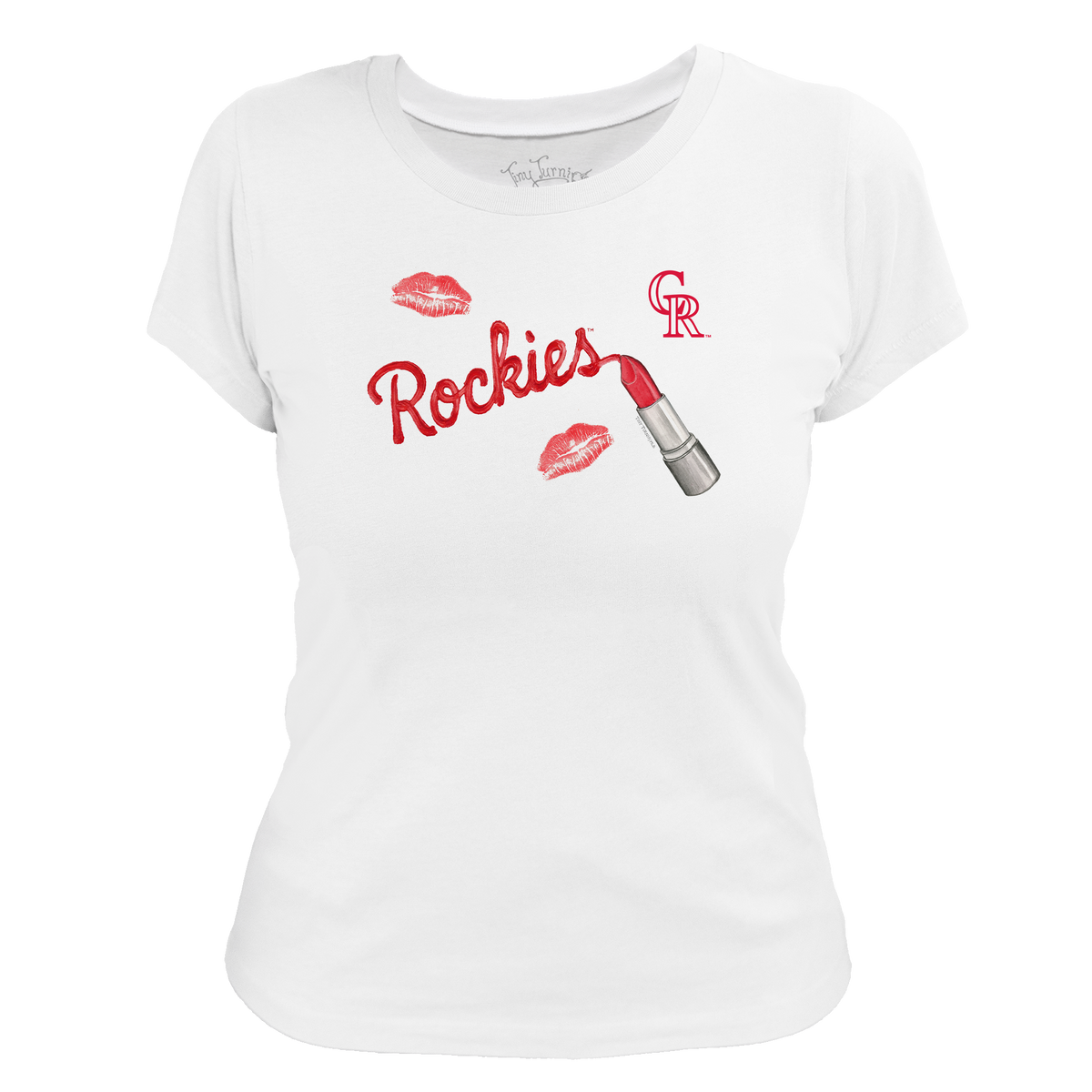 Colorado Rockies Lipstick Women's Tee Shirt - Tiny Turnip