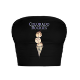 Colorado Rockies Triple Scoop Crop Tube Top