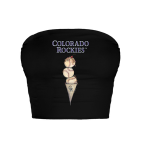 Colorado Rockies Triple Scoop Crop Tube Top