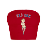 Boston Red Sox Triple Scoop Crop Tube Top