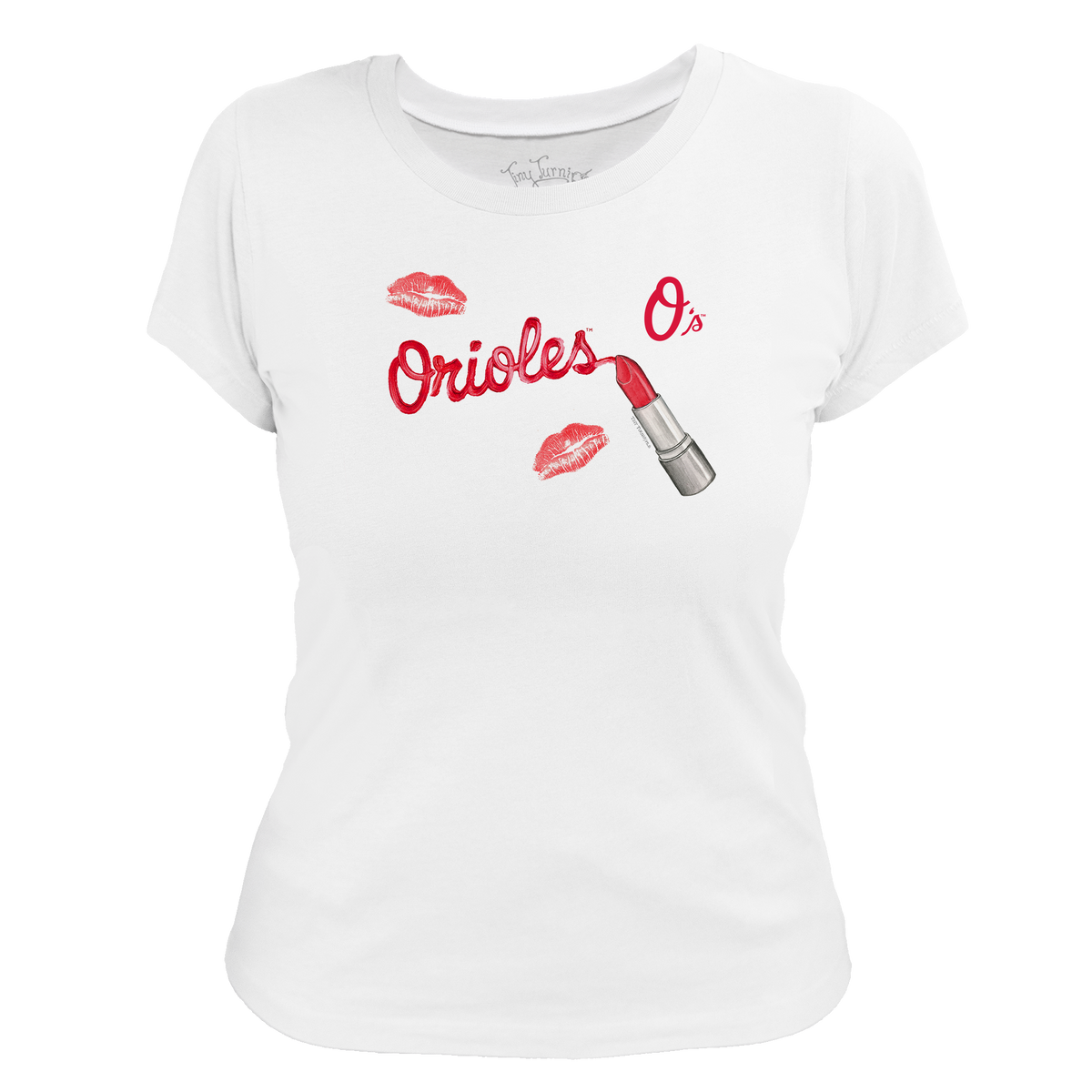 Baltimore Orioles Lipstick Women's Tee Shirt - Tiny Turnip