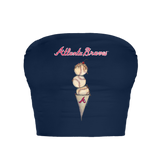 Atlanta Braves Triple Scoop Crop Tube Top