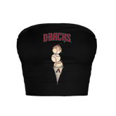 Arizona Diamondbacks Triple Scoop Crop Tube Top