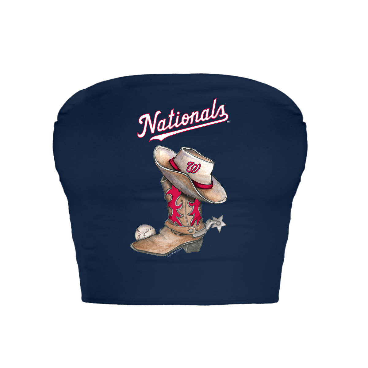 Washington Nationals Cowboy Boot Crop Tube Top