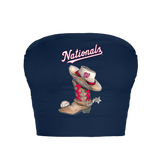 Washington Nationals Cowboy Boot Crop Tube Top