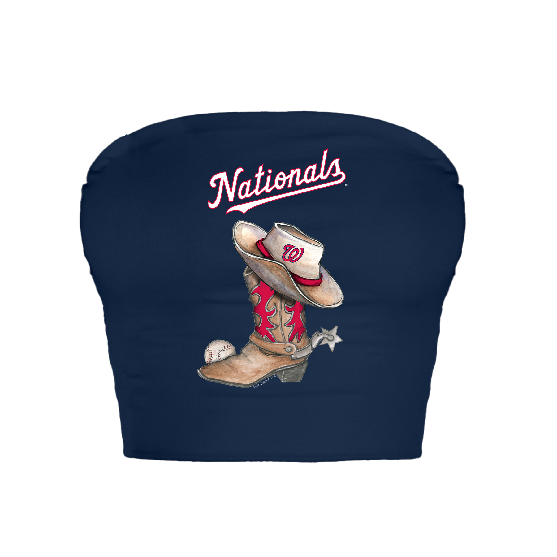 Washington Nationals Cowboy Boot Crop Tube Top
